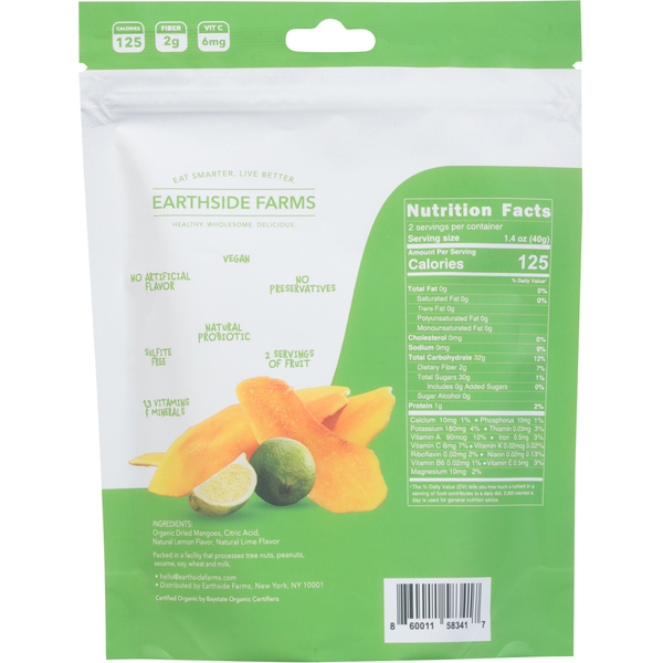 Earthside Farms Dried Organic Citrus Splash Mangoes