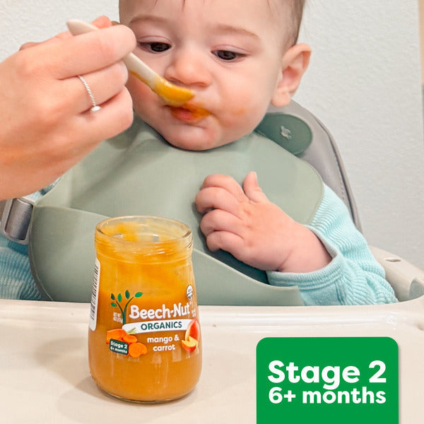 Beech-Nut Veggies Stage 2 Baby Food, Squash Peas & Pears, 3.5 oz Pouch