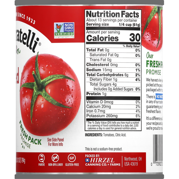 Dei Fratelli Tomatoes, No Salt Added, Crushed
