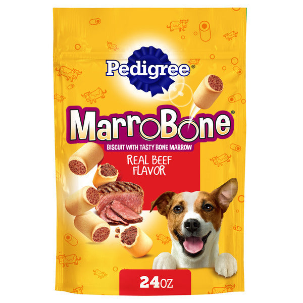 Pedigree Mini MarroBone Biscuit With Tasty Bone Marrow Dog Treats Real Beef Flavor, 1.58 lb. Bag