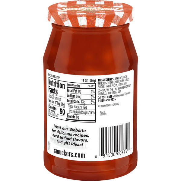 Smucker's Apricot Preserves, 18 Ounces