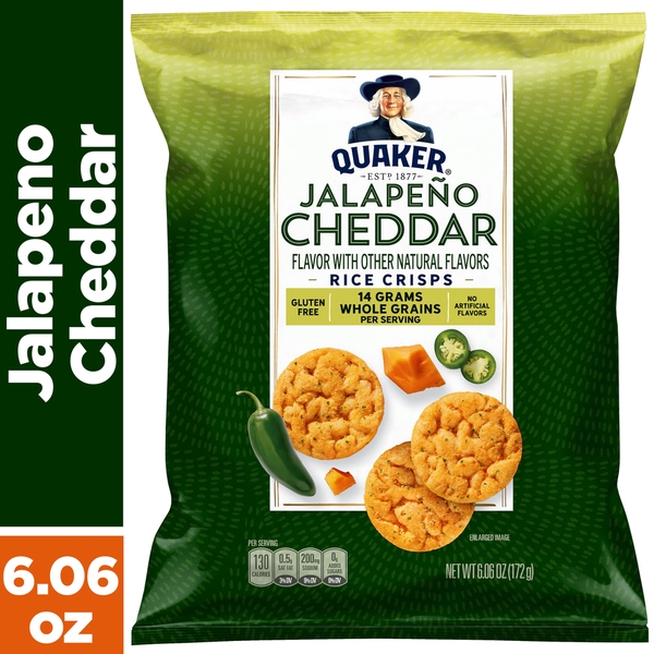 Quaker Rice Crisps Jalapeno Cheddar