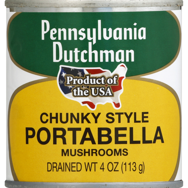 Pennsylvania Dutchman Mushrooms, Portabella, Chunky Style
