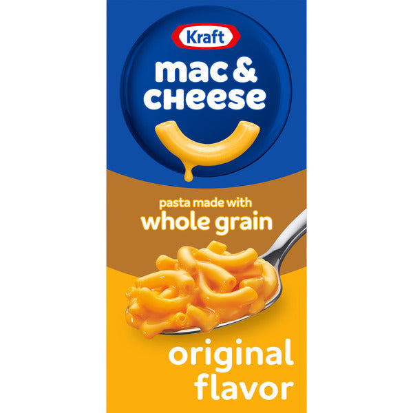 Kraft Original Mac & Cheese Macaroni and Cheese Dinner with Whole Grain Pasta