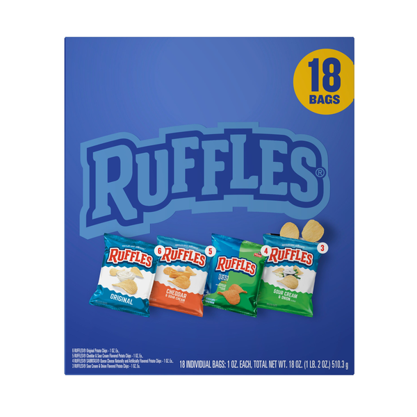 Ruffles Potato Chips Variety Pack