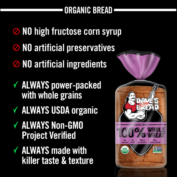 Dave's Killer Bread Whole Wheat Organic Bread