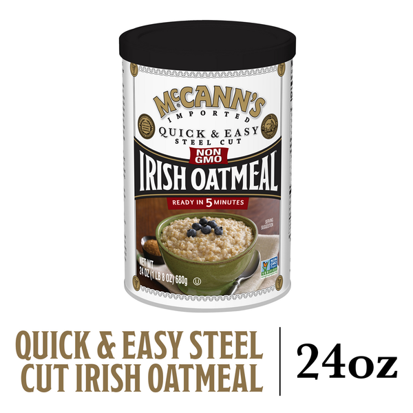 McCann's Original Quick & Easy Steel Cut Irish Oatmeal, Non-GMO Project Verified
