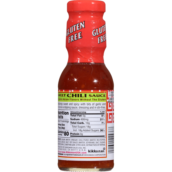 Kikkoman Chili Sauce, Gluten-Free, Sweet