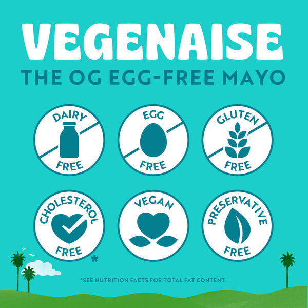 Follow Your Heart Vegenaise Dressing and Sandwich Spread, Grapeseed Oil, Dairy Free, Egg Free Mayo, Sandwich Spread for a Creamy, Tasty Vegan Condiment, 32 FL OZ Jar