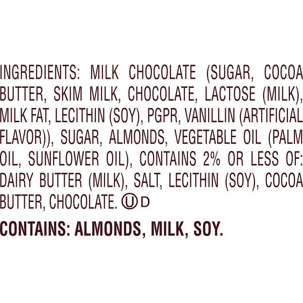 Hershey's SYMPHONY Milk Chocolate, Almonds and Toffee XL, Candy Bar, 4.25 oz (16 Pieces)