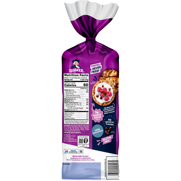 Quaker Rice Cakes, Caramel Chocolate Chip
