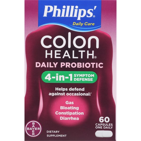 Phillips' Daily Probiotic, 4-in-1 Symptom Defense, Capsules