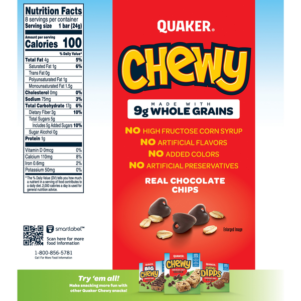 Quaker Granola Bars, Chocolate Chip