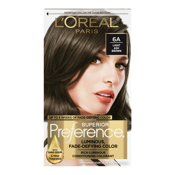 L'Oreal Permanent Hair Color, 6A Light Ash Brown
