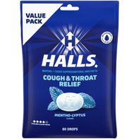 Halls Relief Mentho-Lyptus Cough Suppressant Oral ...
️