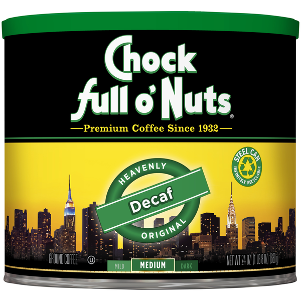 Chock full o'Nuts Heavenly Original Decaf Medium Roast Ground Coffee