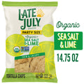 LATE JULY Snacks Restaurant Style Sea Salt & Lime Tortilla Chips