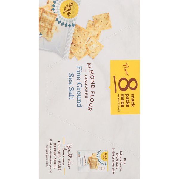 Simple Mills  Crackers, Fine Ground Sea Salt, Almond Flour