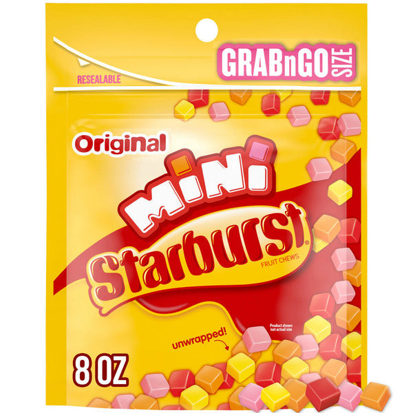 STARBURST Original Minis Size Fruit Chews Chewy Candy Grab N Go