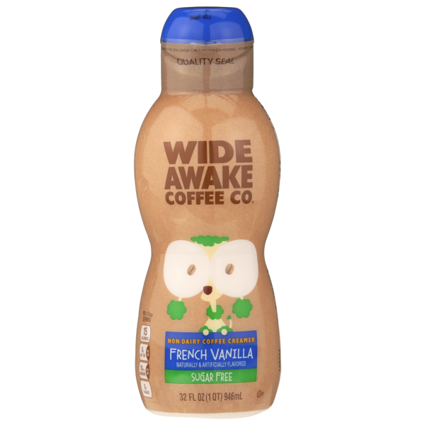 Wide Awake French Vanilla Sugar Free Non-Dairy Coffee Creamer