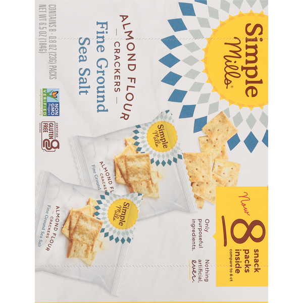Simple Mills  Crackers, Fine Ground Sea Salt, Almond Flour