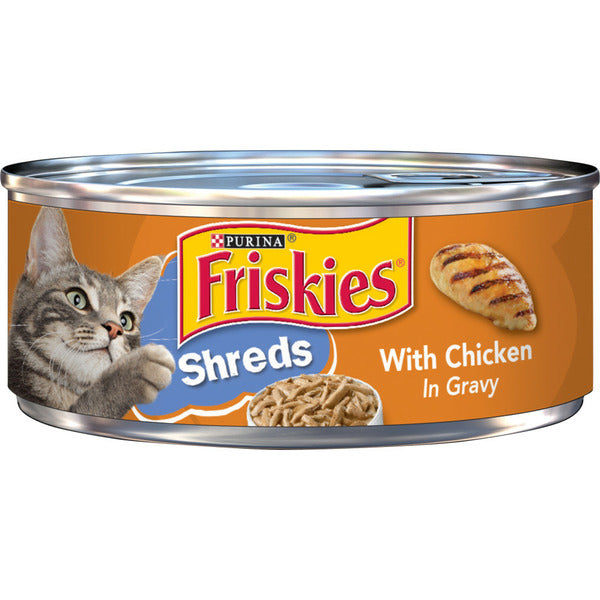 Purina Friskies Gravy Wet Cat Food, Shreds With Chicken