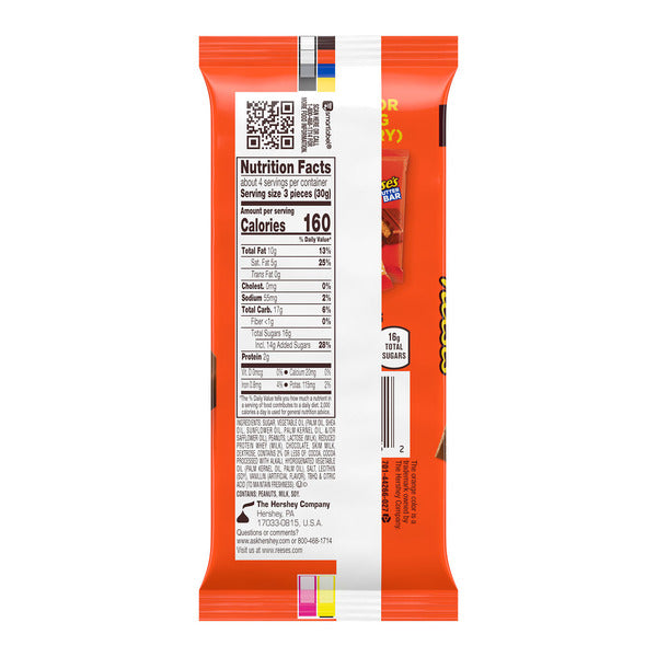 Reese's Chocolate Peanut Butter Creme XL, Candy Bar, 4.25 oz