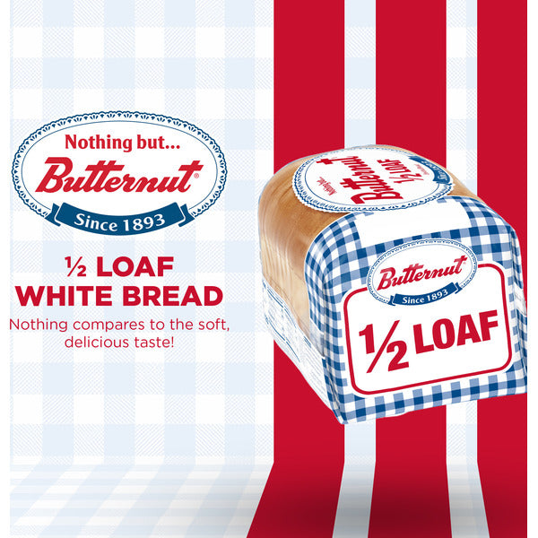 Butternut Half Loaf White Bread