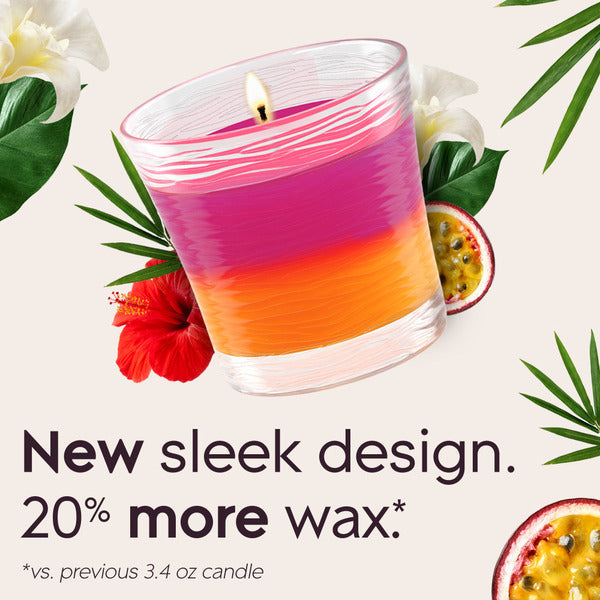 Glade 2in1 Single Wick Candles, Hawaiian Breeze + Vanilla Passionfruit