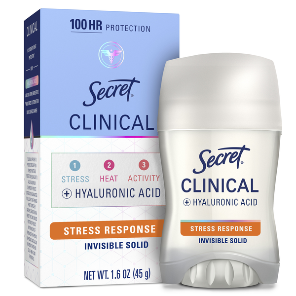 Secret Clinical Strength Invisible Solid Women's Antiperspirant & Deodorant Stress Response