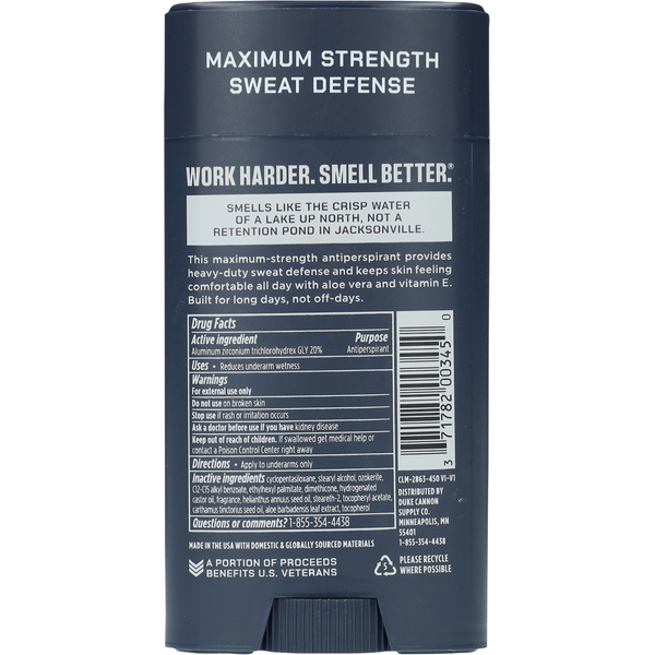 Duke Cannon Supply Co. Midnight Swim Sandalwood + Lavender Antiperspirant + Deodorant