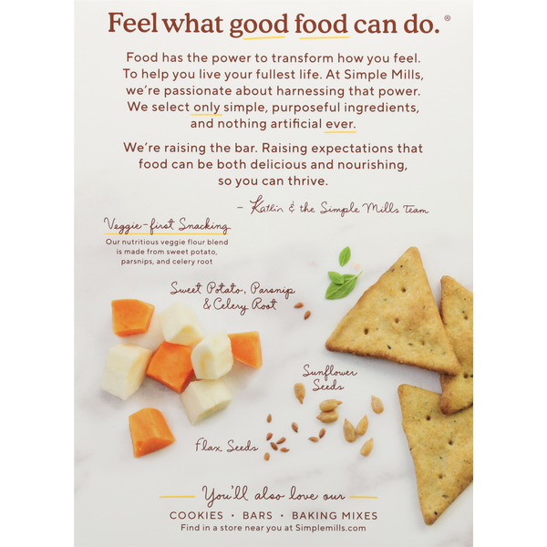 Simple Mills  Veggie Pita Crackers, Mediterranean Herb
