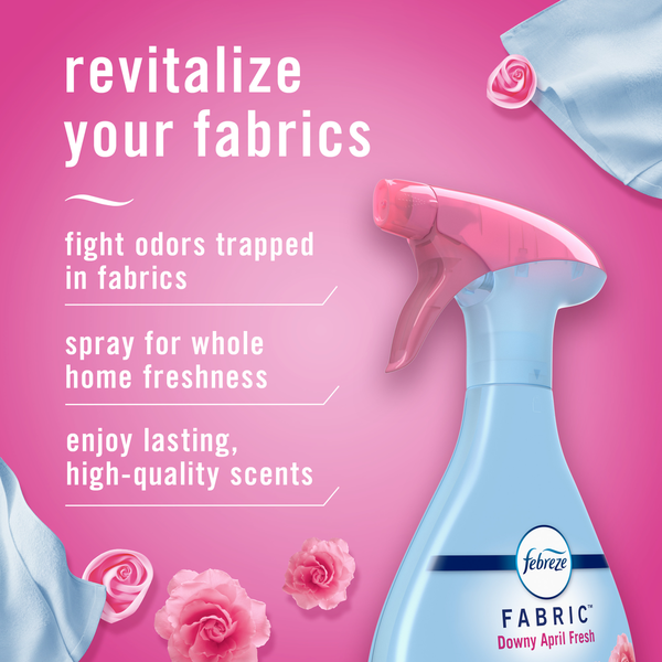 Febreze Fabric Spray Air Freshener Odor-Fighting Refresher, Downy April Fresh Scent