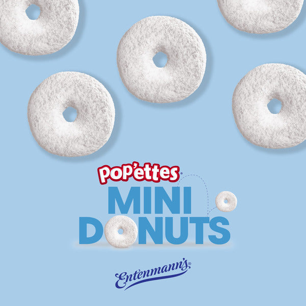 Entenmann's Pop’ettes, Powdered, Mini Donuts, Donuts, 9 oz