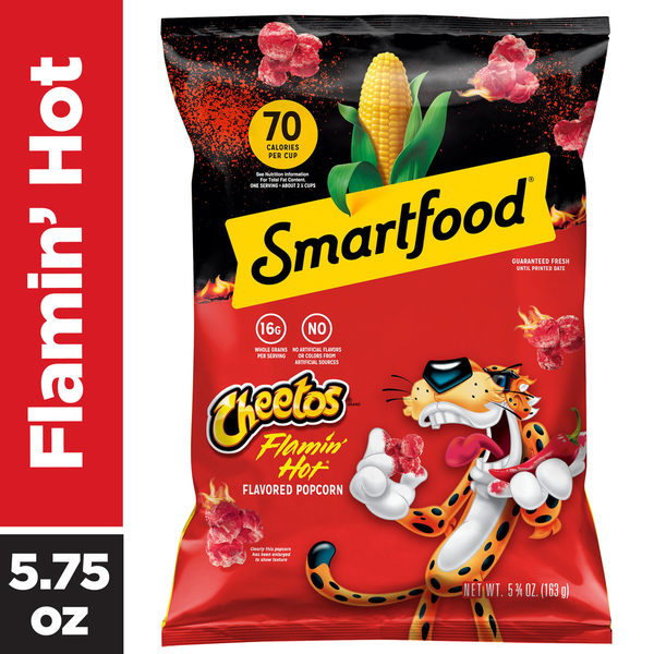 Smartfood Popcorn Cheetos Flamin Hot