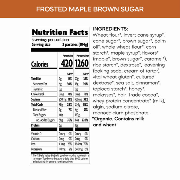 Nature's Path Frosted Mmmaple Brown Sugar Toaster Pastries