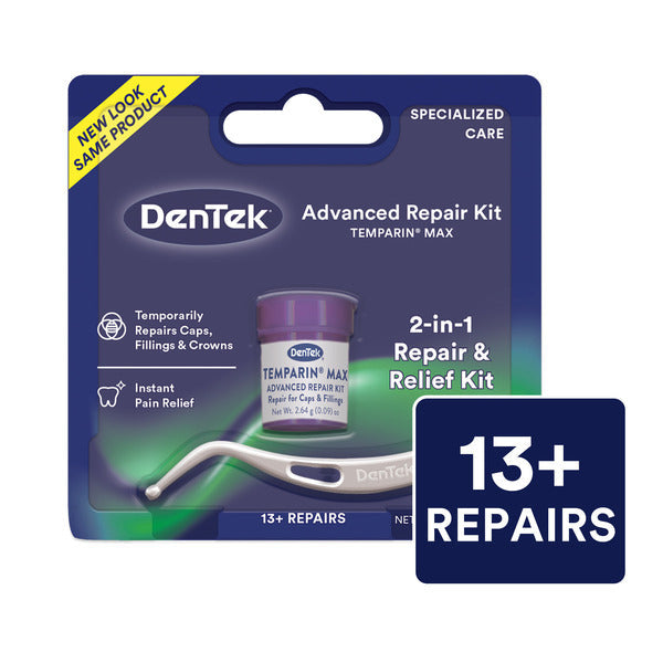 DenTek Temparin Max, Long Lasting Temporary Repair, Caps & Fillings