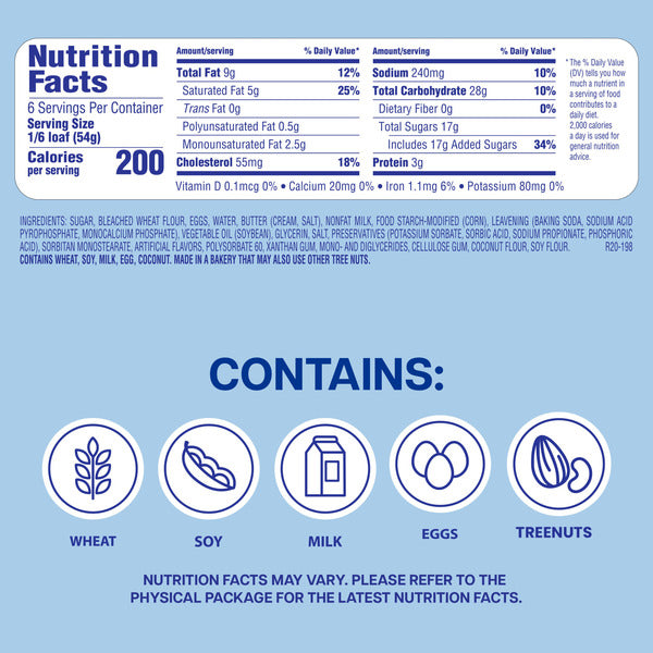 Entenmann's Butter, Loaf Cake, Loaf Cake, 11.5 oz