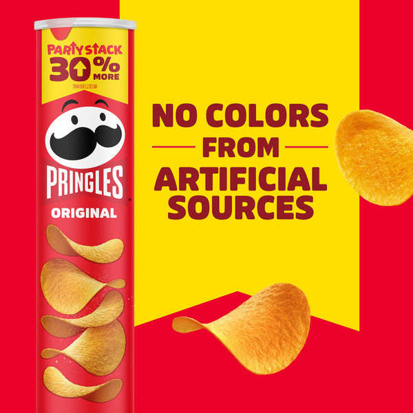 Pringles Original Potato Crisps Chips, Lunch Snacks, Party Stack, 6.8 oz