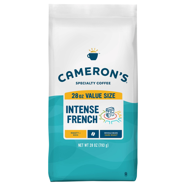 Cameron's Coffee, Whole Bean, Dark Roast, Intense French, Value Size