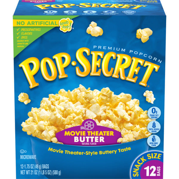 Pop Secret Movie Theater Butter Microwave Popcorn