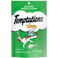 TEMPTATIONS Classic Crunchy and Soft Cat Treats Seafood Medley Flavor