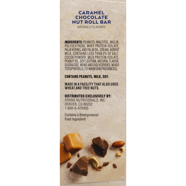 Atkins Snack Bar, Caramel Chocolate Nut Roll