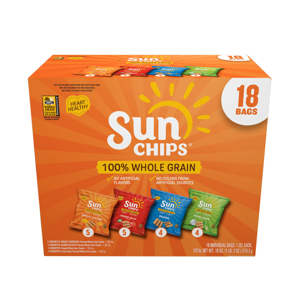 Sun Chips Whole Grain Snacks Variety Pack