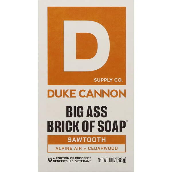 Duke Cannon Supply Co. Soap, Sawtooth, Big Ass Brick of Soap