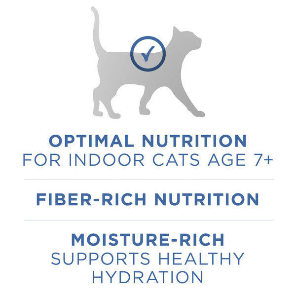 Purina ONE Grain Free, Natural Senior Pate Wet Cat Food, Vibrant Maturity 7+ Chicken & Ocean Whitefish Recipe