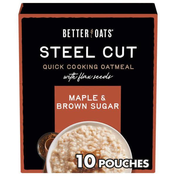 Better Oats Steel Cut Maple & Brown Sugar Oatmeal