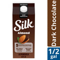 Silk Almond Milk, Dark Chocolate, Dairy Free, Gluten Free, Seriously Creamy Vegan Plant Based Milk with 5 Essential Nutrients, 64 fl oz Half Gallon