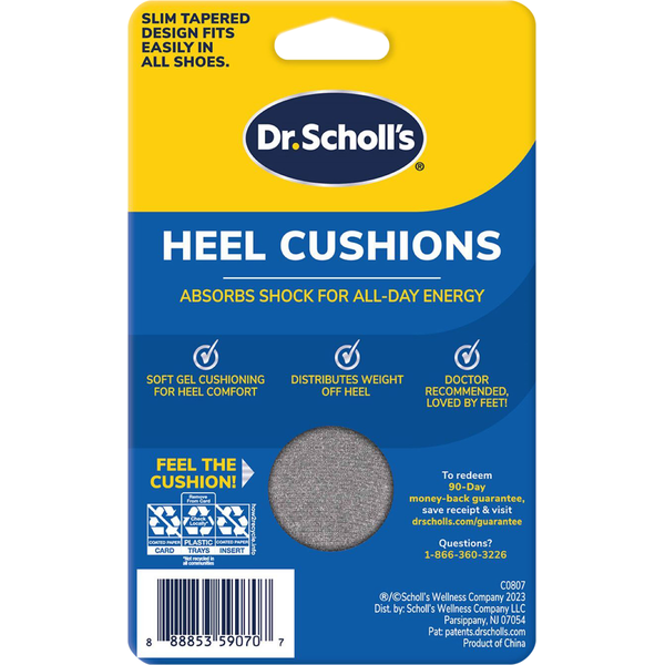 Dr. Scholl's Heel Cushions, with Massaging Gel, Women's