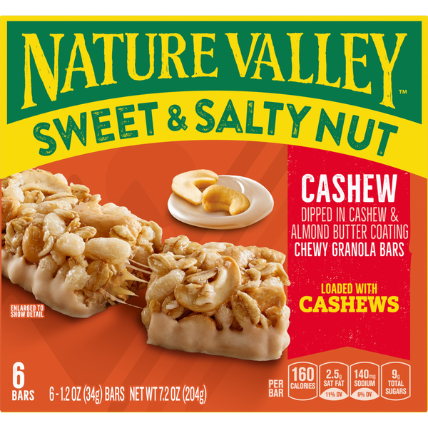 Nature Valley Cashew Sweet and Salty Nut Granola Bars